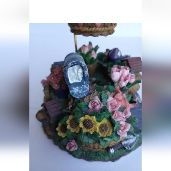 Bird Houses & Flowers Music Box Plays "Blue Danube" Please See Descripti… - Picture 10 of 16
